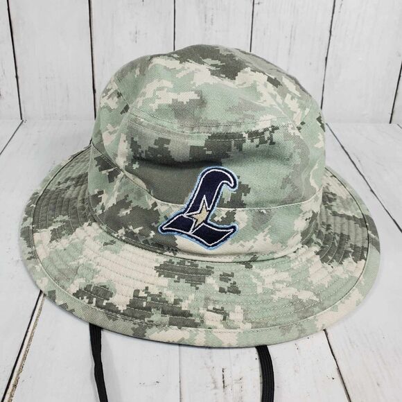 Richardson 808 Bucket Hat Liberty Soccer Logo Grey Camo Outdoor Sports OSFM GUC - Picture 2 of 6